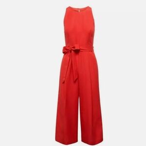 Banana Republic Cropped Linen-blend Wide-leg Jumpsuit